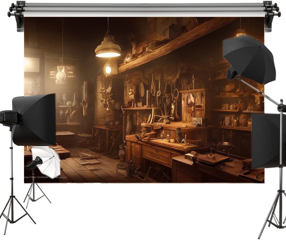 Workshop Tools Background - Стимпанк Механик Инструментальная мастерская Мужские фоны