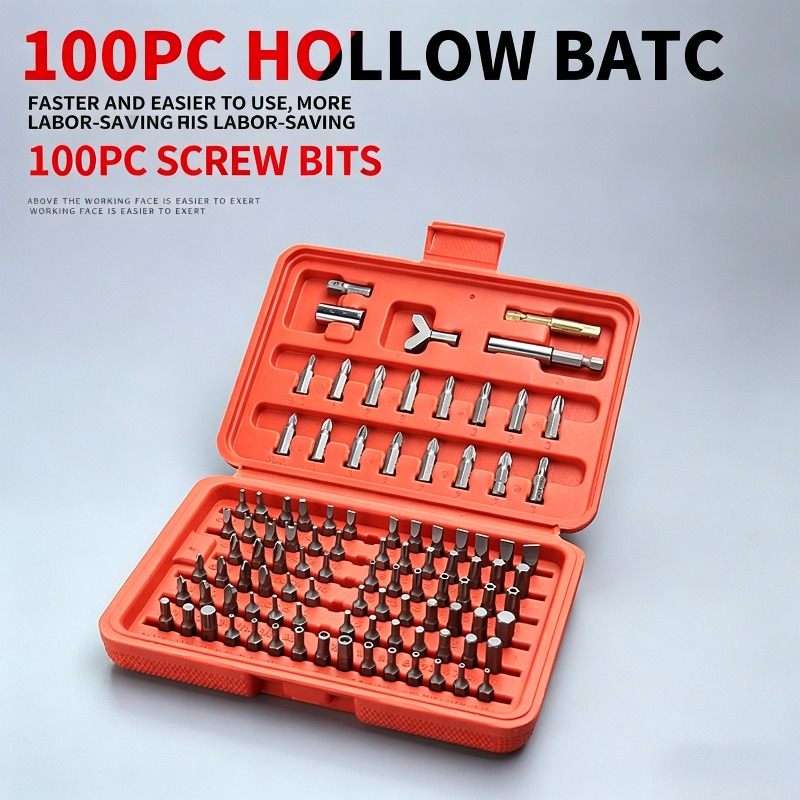 Car Workshop Tools Kit - Набор из 100 насадок для отверток,