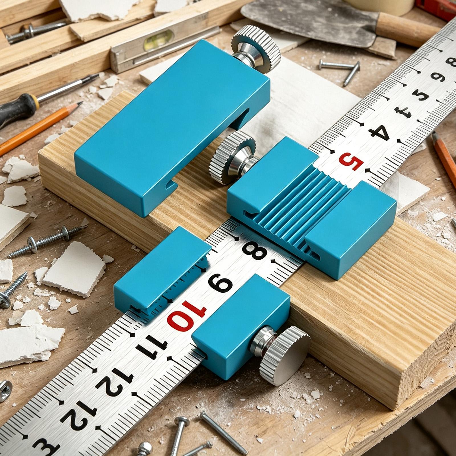 Workshop Tools For Carpentry - Столярные инструменты: стальная линейка-упор для разметки