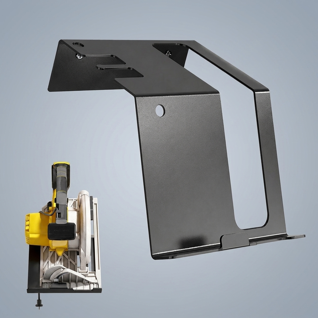 Workshop Tools On Wall - Прочный держатель для циркулярной пилы, регулируемый