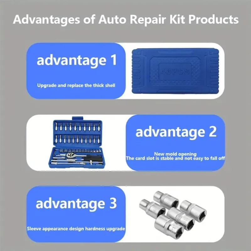 Набор автомобильных торцевых к – обзор и цена Car Workshop Tools Kit