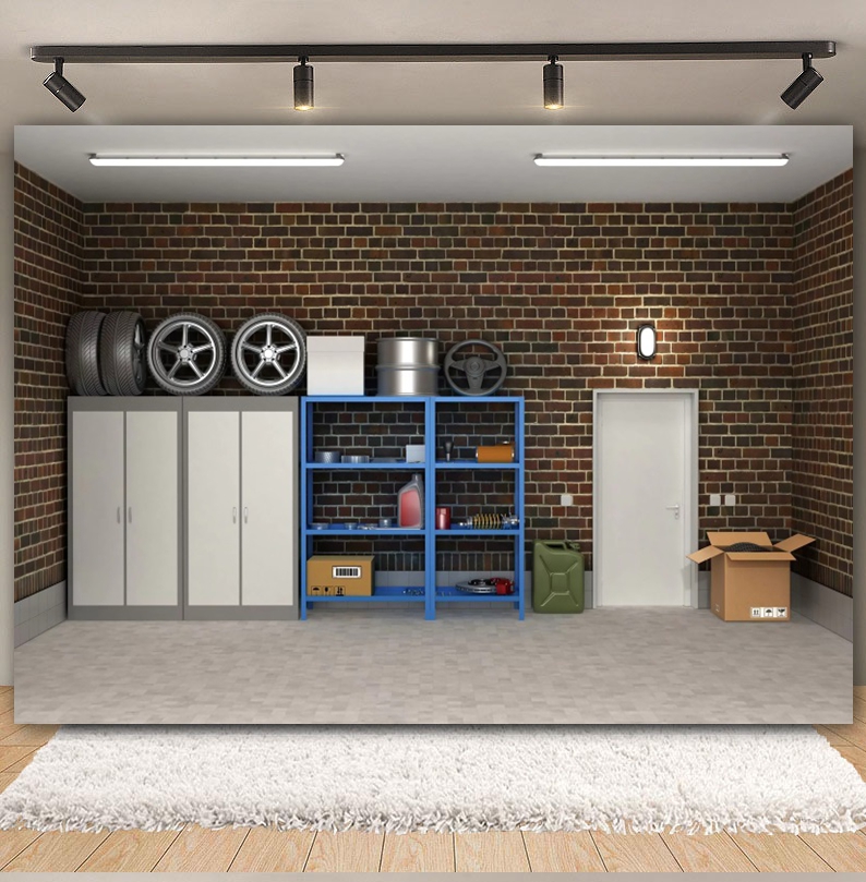 Винтажные фон для гаража, инст – обзор и цена Workshop Tools Background