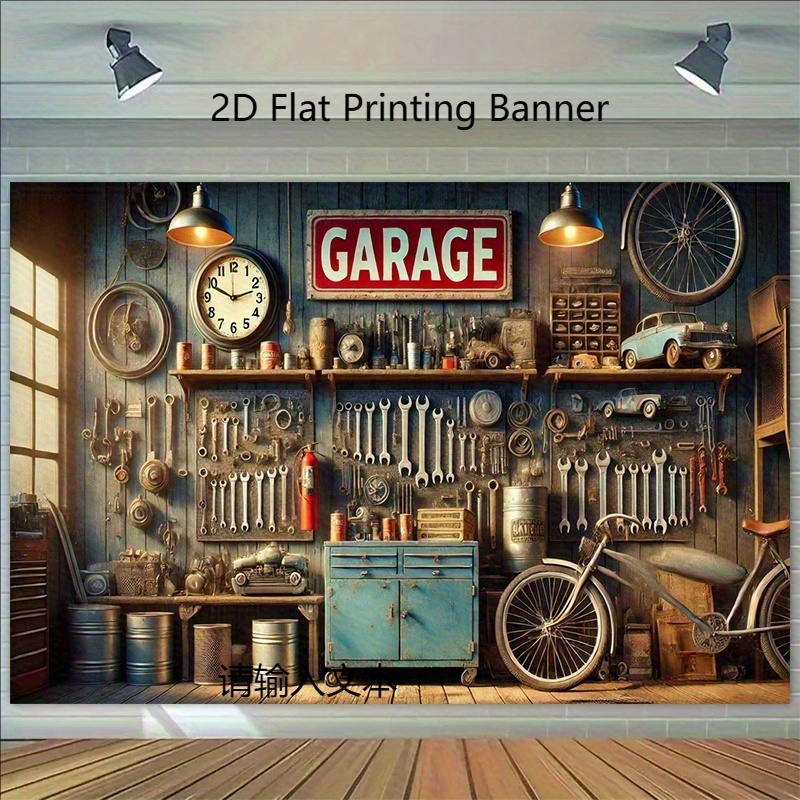Промышленный фон-баннер для га – обзор и цена Workshop Tools Background