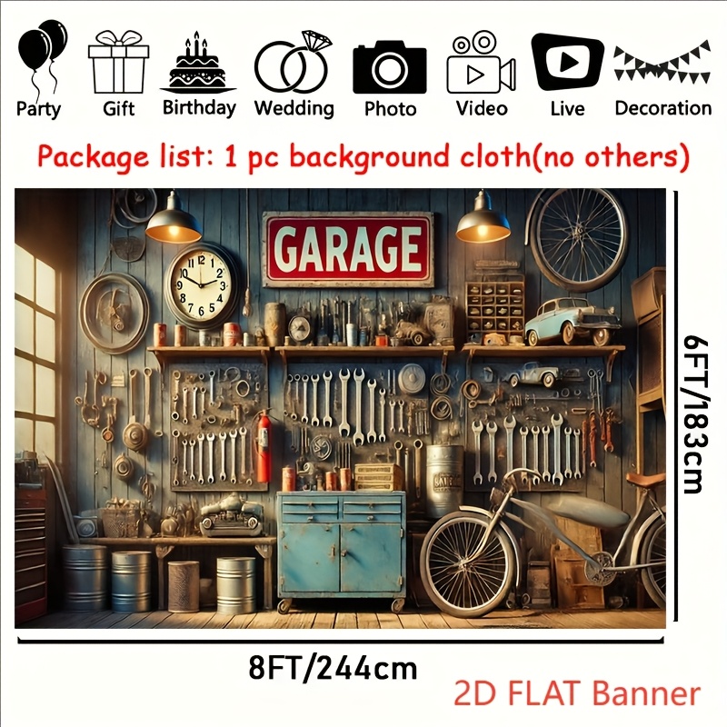 Промышленный фон-баннер для га – обзор и цена Workshop Tools Background